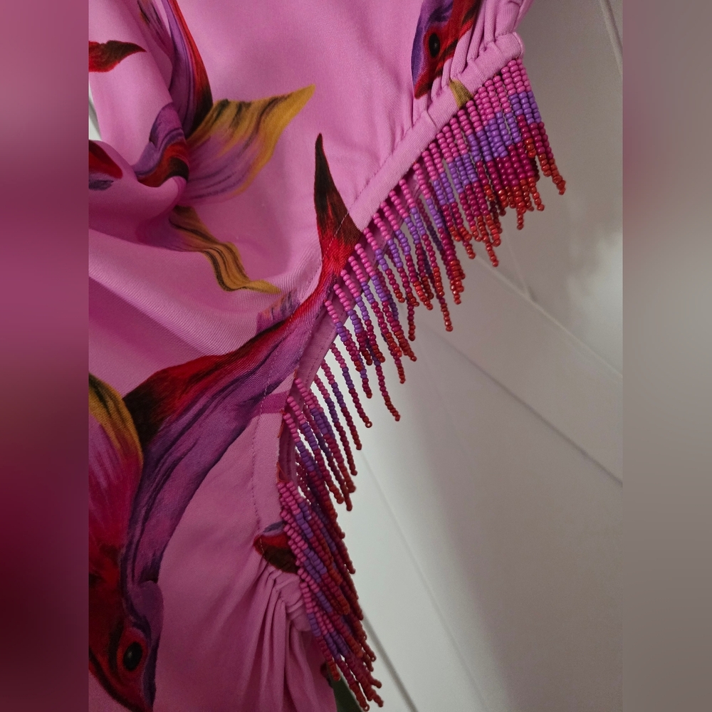Farm Rio Flying Fish Cut Out Maxidress - Picture 7 of 7
